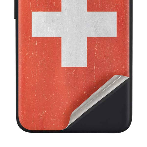 Switzerland Flag Distressed Google Pixel 4a Skin